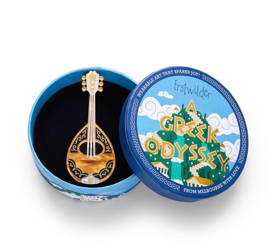 Play Bouzouki Brooch