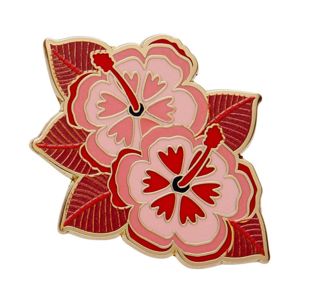 Halcyon Hibiscus Enamel Pin