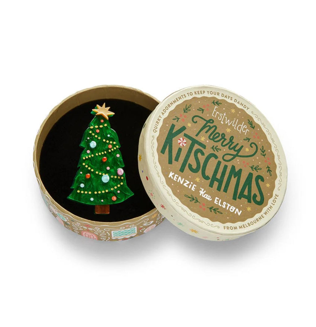 Topped With Tinsel Brooch