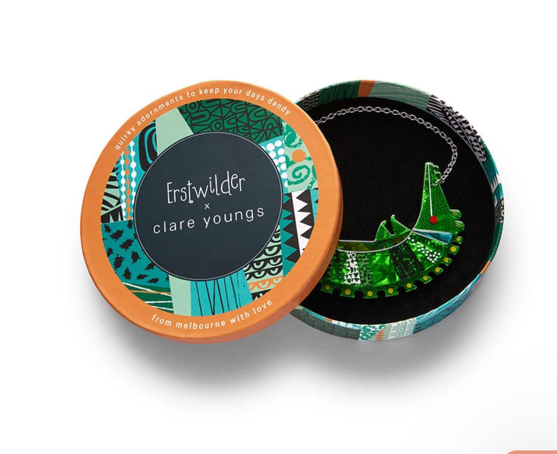 A Crocodile Named Growl Necklace-Clare Youngs Collection