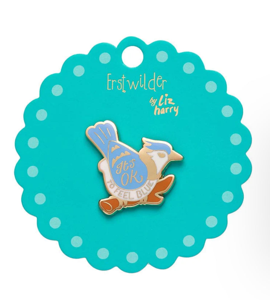 It's OK to Feel Blue Enamel Pin