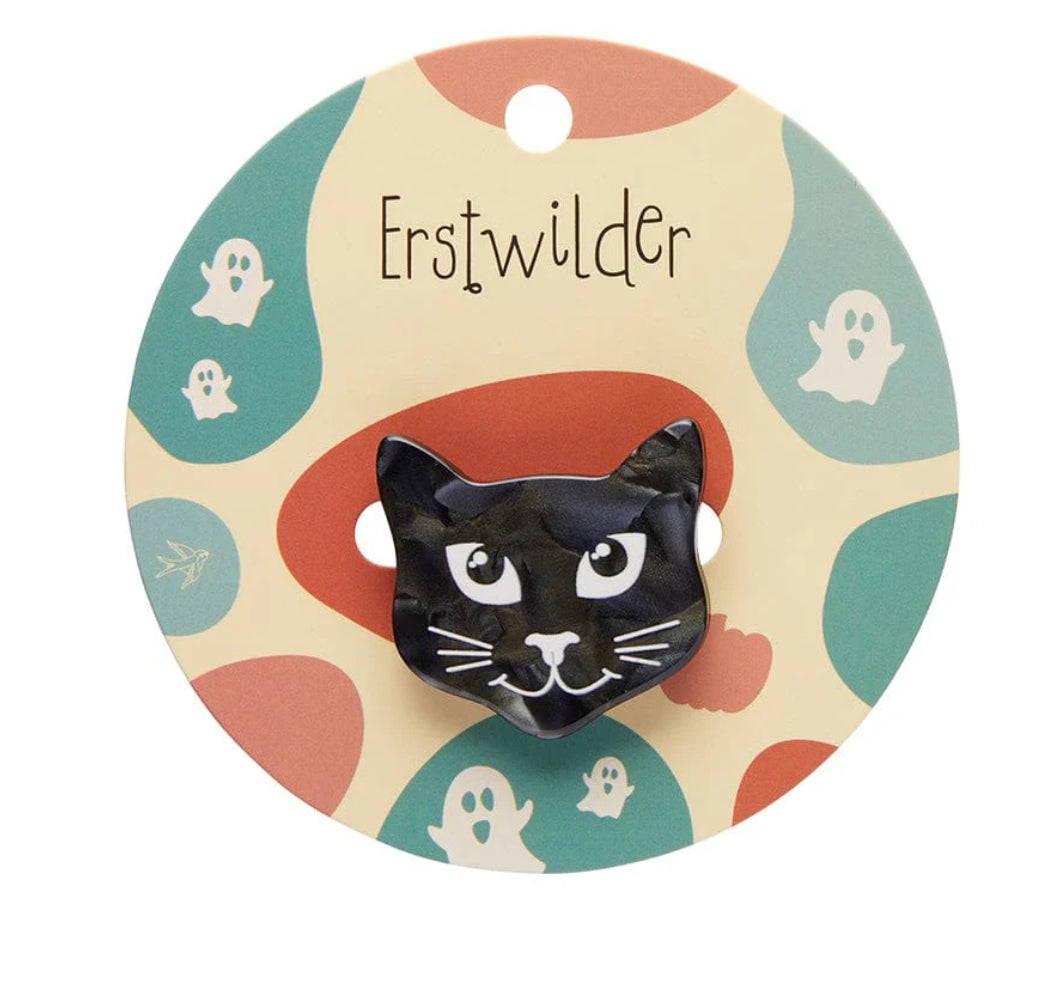 Cat Head Mini Brooch