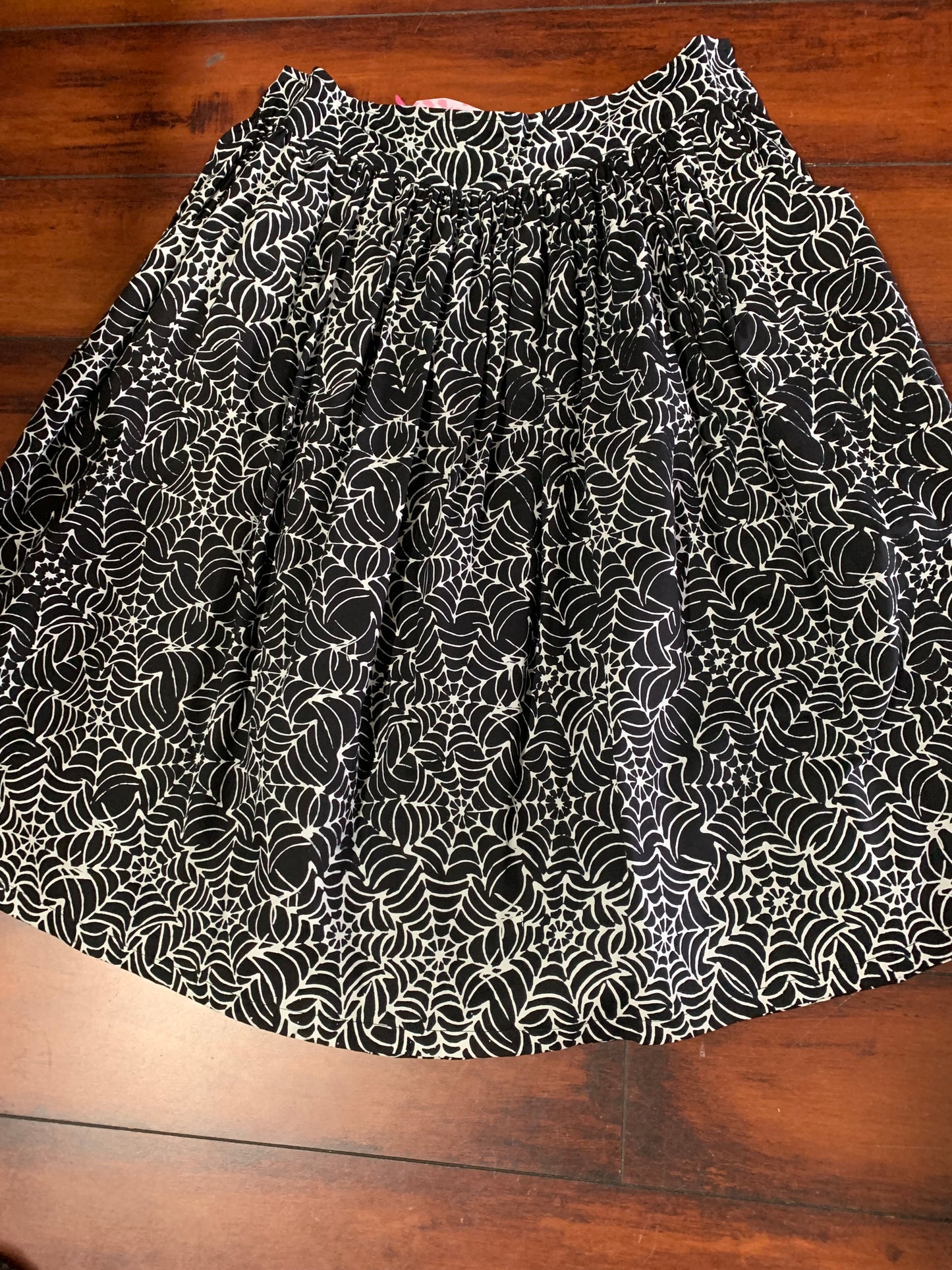 Black Widow Gathered Skirt