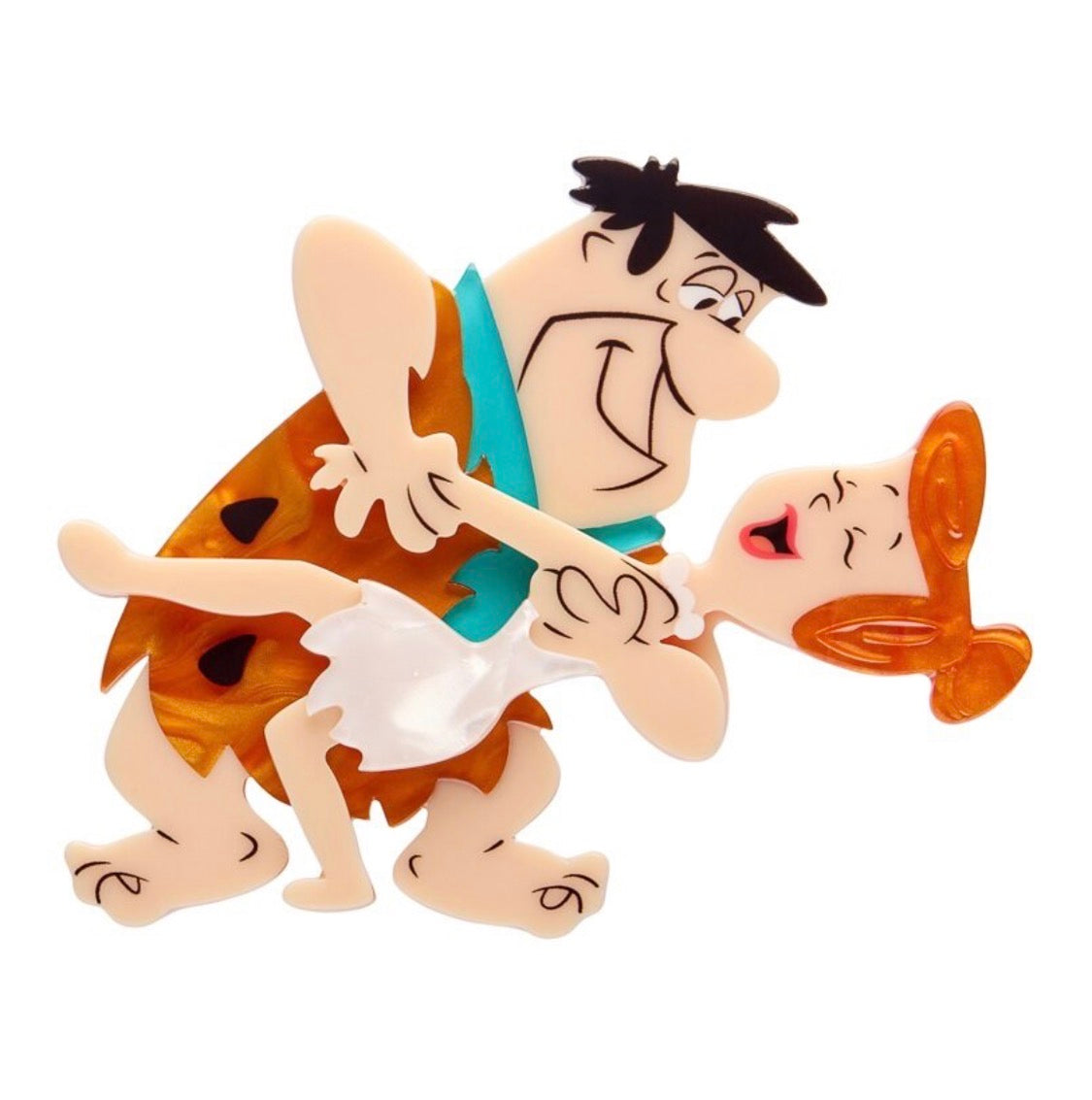 Fred and Wilma Brooch