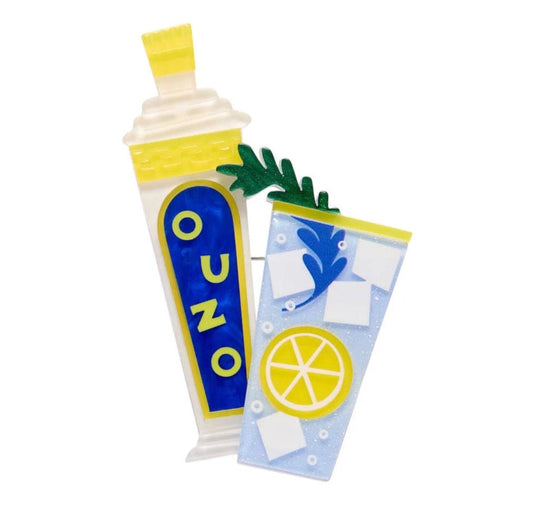 Opa! Ouzo Brooch
