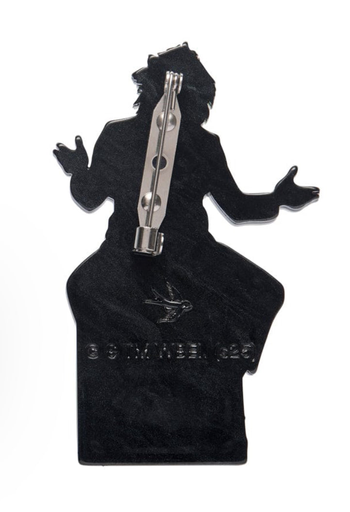 Beetlejuice Brooch