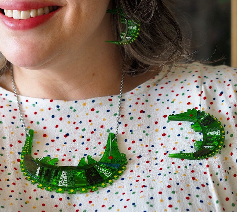 A Crocodile Named Growl Necklace-Clare Youngs Collection