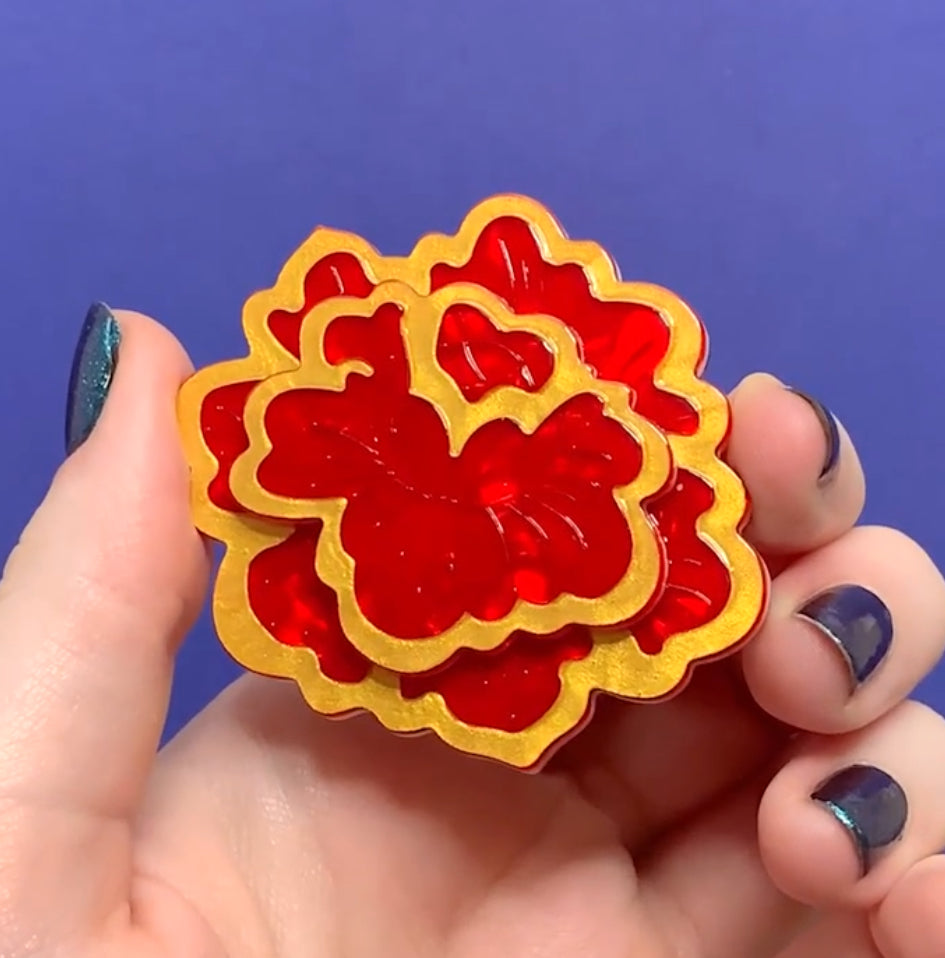 Flower of Life Brooch