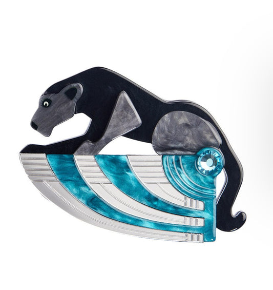 The Panther's Embrace Brooch