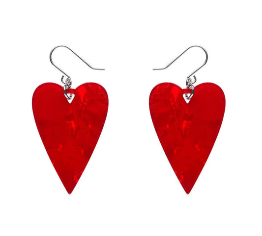 From the Heart Essential Drop Earrings - Red