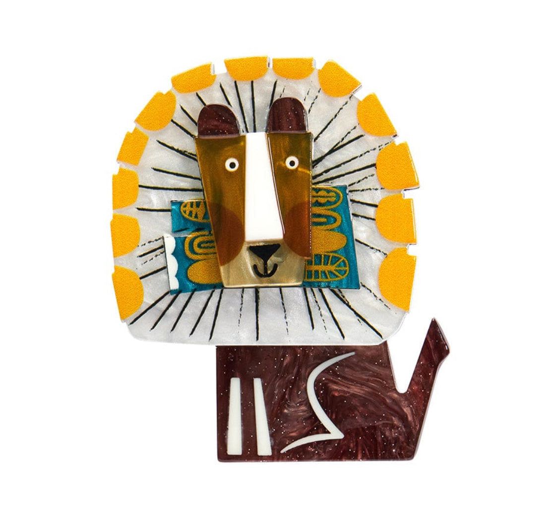 A Lion Named Roar Brooch -Clare Youngs Collection