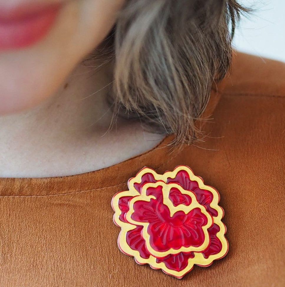 Flower of Life Brooch