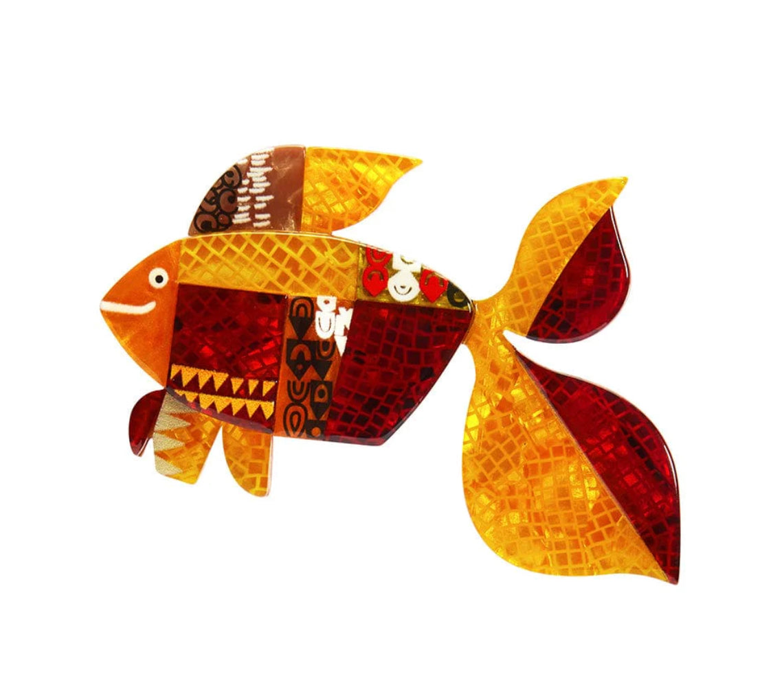 A Goldfish Named Silence Brooch-Clare Youngs Collection