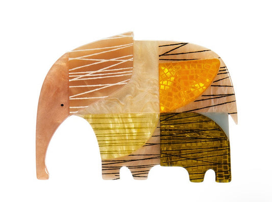 An Elephant Named Rumble Brooch-Clare Youngs Collection