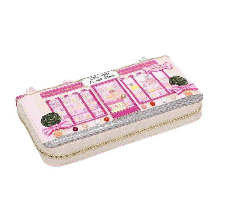 The Old Sweet Shop Large Ziparound Wallet