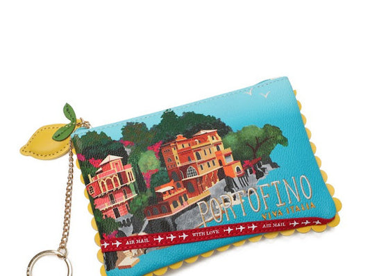 Viva Italia Postcard Zipper Coin Purse