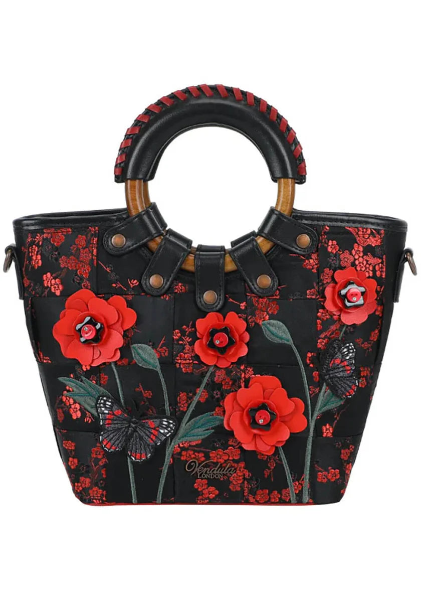 Butterfly Garden Mini Lea Bag