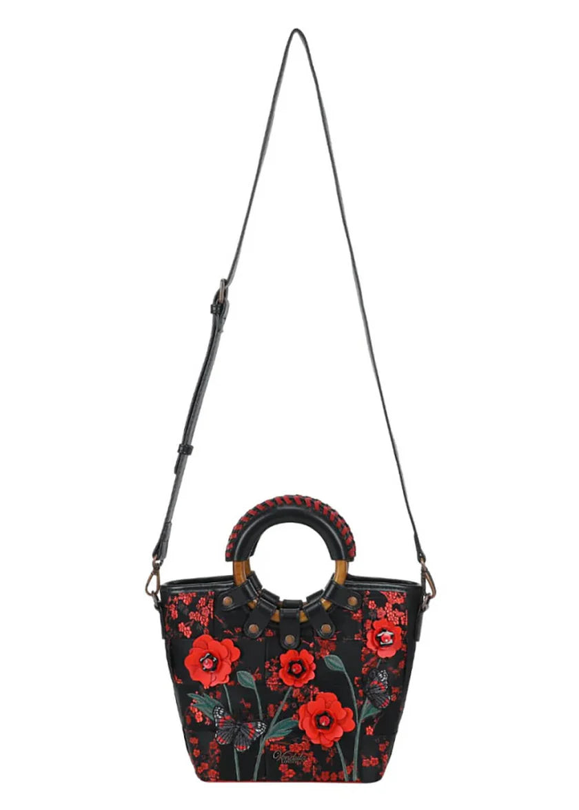 Butterfly Garden Mini Lea Bag