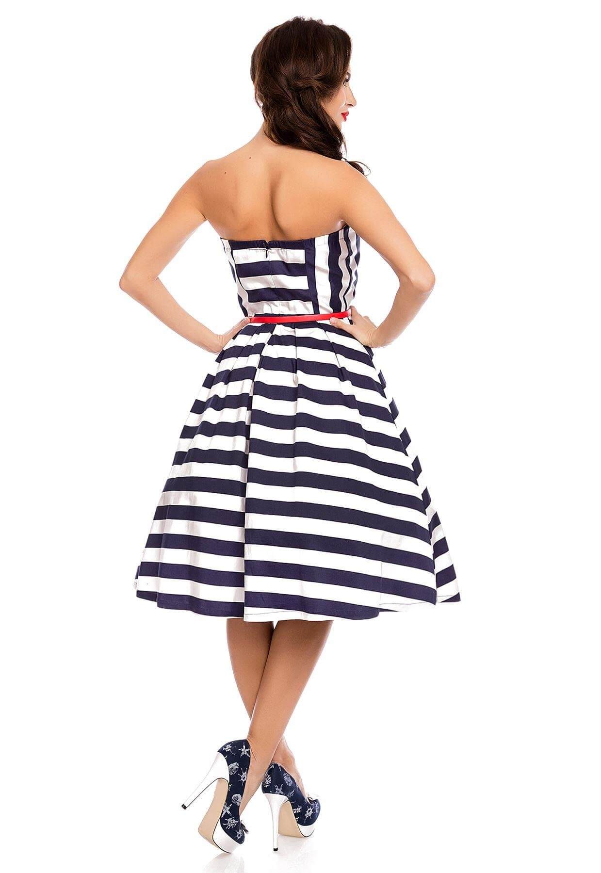 Lana striped Strapless dress