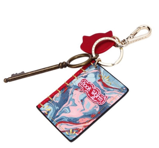 Vendula Bookworm Mini Book Key Charm