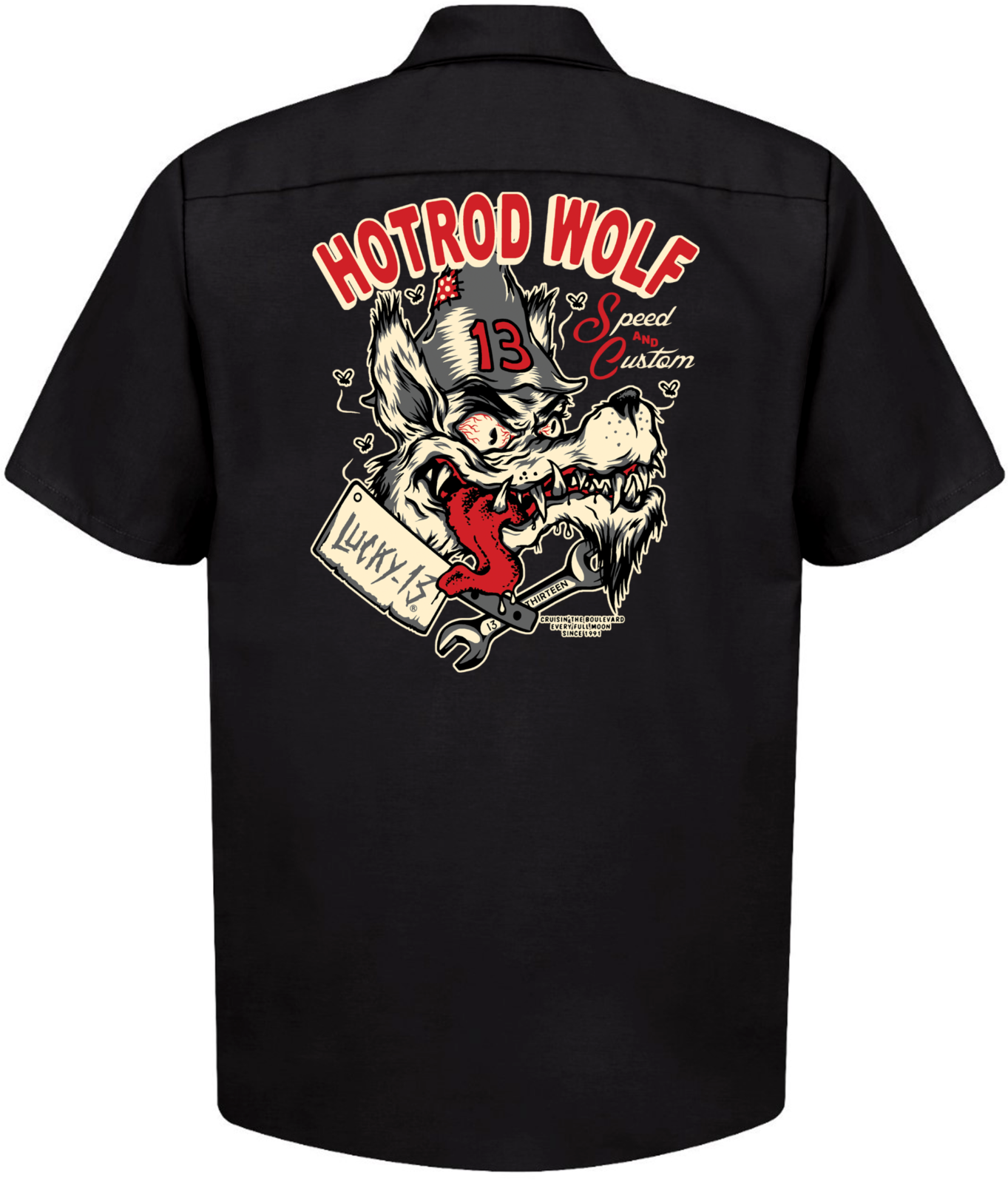 The Hot Rod Wolf Work Shirt